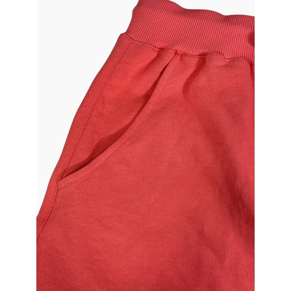 BLANKNYC Cotton Terry Drawstring Frayed Hem‎ Salmon Shorts NWT Size XL